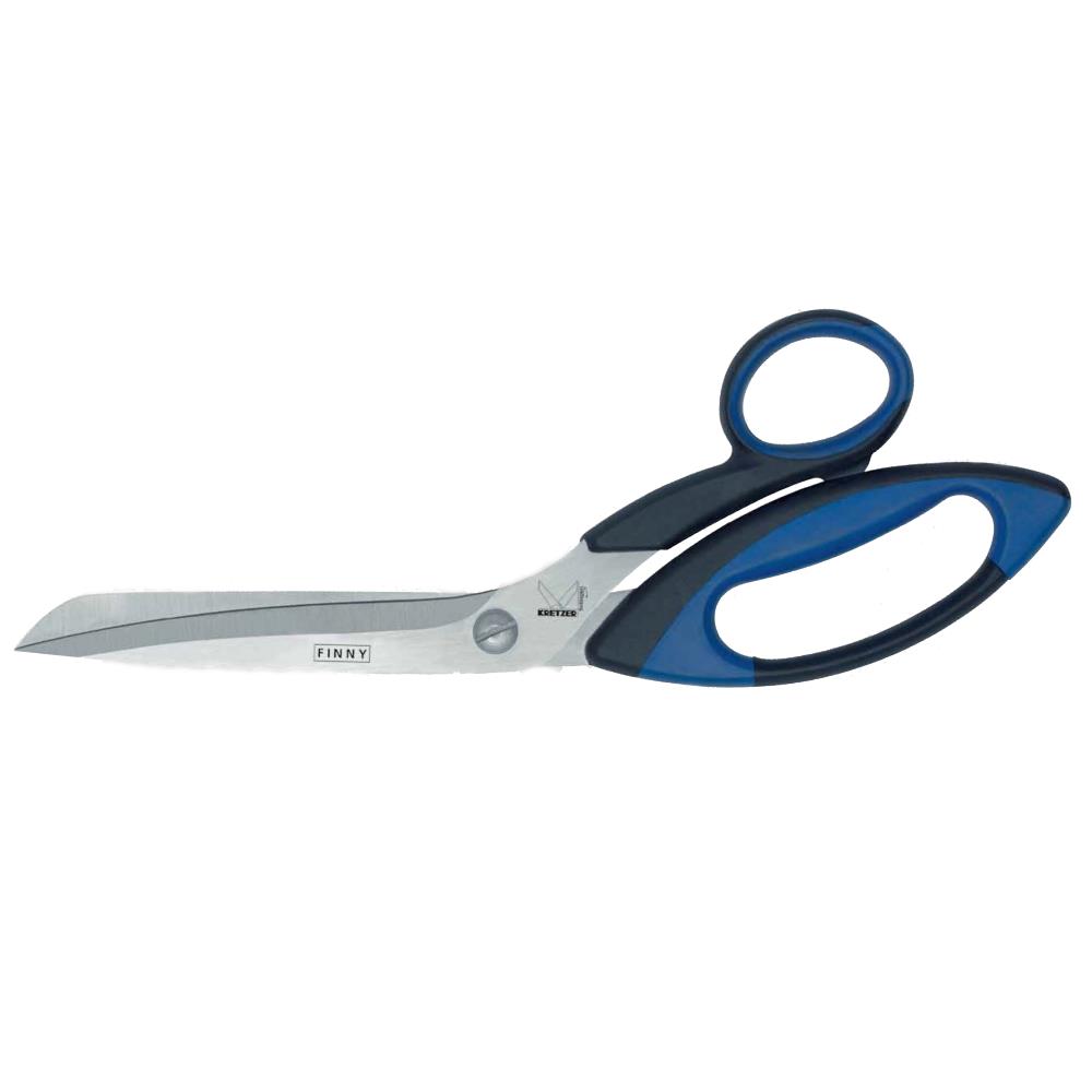 Kretzer Finny 10 Zoll Zuschneideschere, stabile Spitze, Länge 25 cm, 713225, rot-schwarzer Griff
