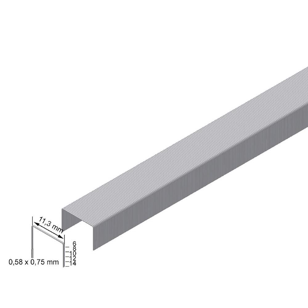 Prebena Heftklammern Typ VX (Rapid 530), CNK - verzinkter Stahl (Wolfcraft 053), VE 6 mill Prebena Heftklammern Typ VX (Rapid 530), CNK - verzinkter Stahl (Wolfcraft 053), VE 6 mill