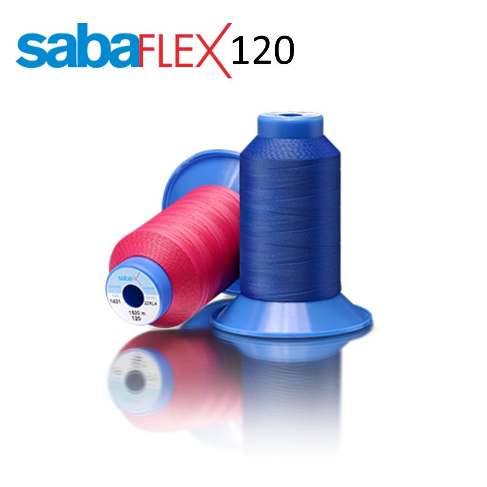 SabaFlex 120, 1.500 m (Tex 27), dehnbarer PPT Faden, VE 1 Rolle(n), UV 5 Rollen