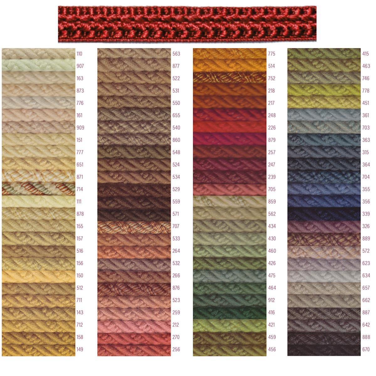 Möbelborte, 10 mm breit, verschiedene Farben, VE 1 lfm, UV Rolle 25m