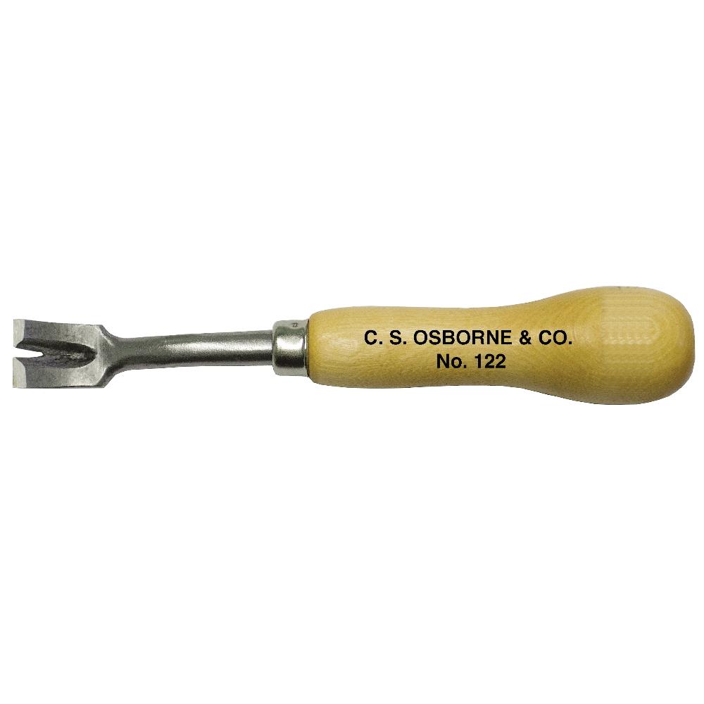 Nagelheber Osborne No. 122, kurzer Holzgriff, breiter Heber, ca. 18 cm lang