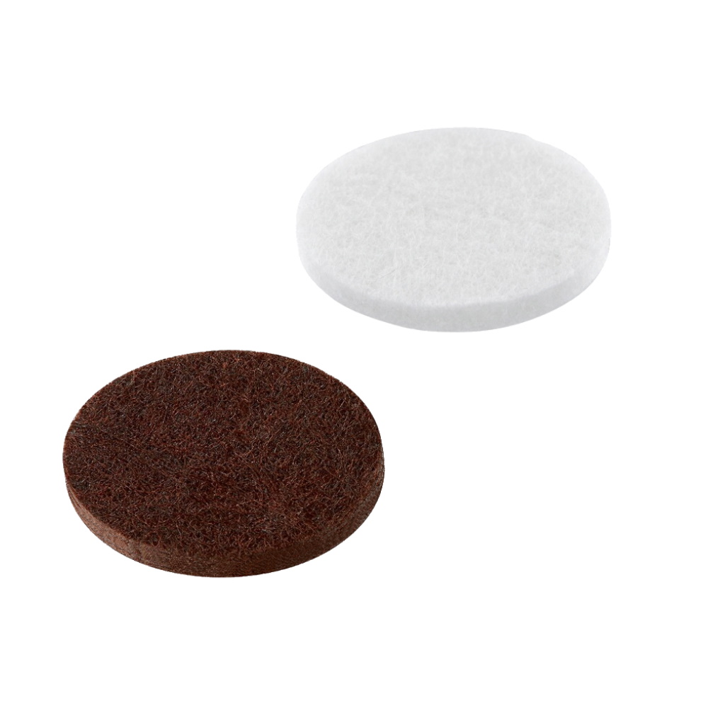 Filzgleiter, rund 22 mm, selbstklebend, weiß, 100 Stück, VE 1 Paket(e)