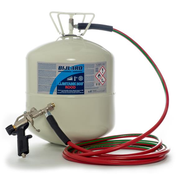 Bijlard 803 Tank, rot, Kontaktkleber, 19 Liter, Sprühkleber im Tank, mobil einsetzbar