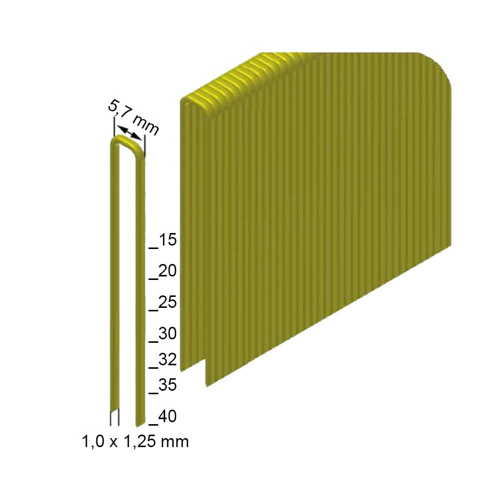 Prebena Heftklammern Typ TK, CLS - verbronzter Stahl, VE 10,5 mill Prebena Heftklammern Typ TK, CLS - verbronzter Stahl, VE 10,5 mill