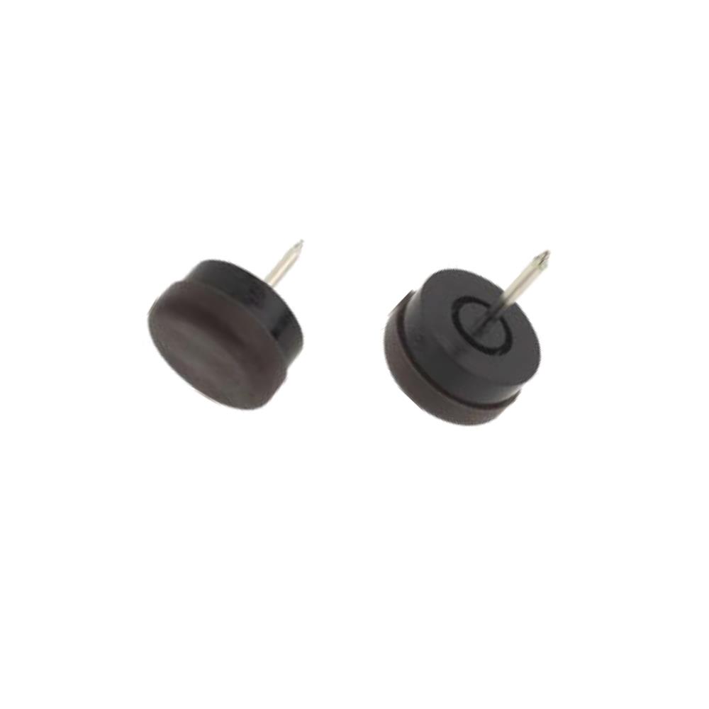 Möbelgleiter-Höhenausgleich 73/18mm, zum Nageln, Plastikgleiter, braun, 100 Stück, VE 1 Paket