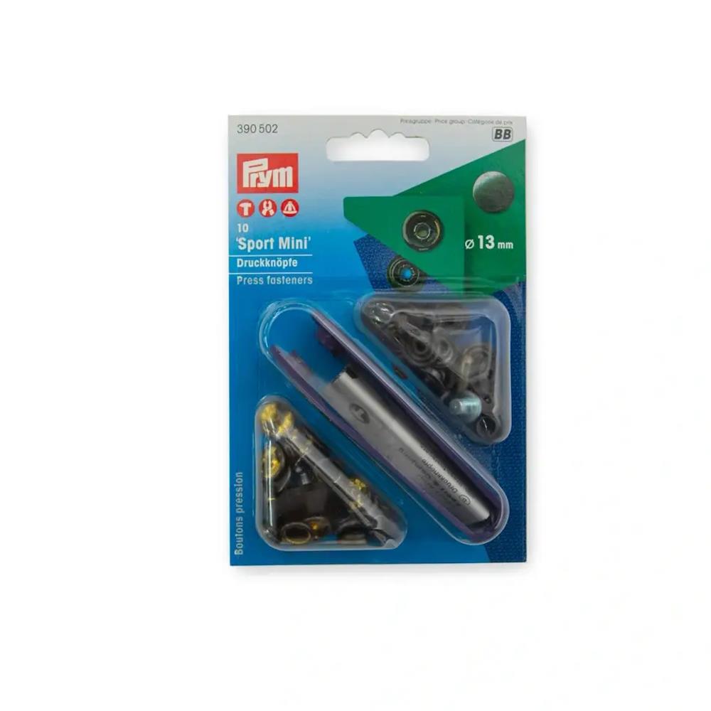 Druckknöpfe Sport & Camping Mini, 13 mm, brüniert (390502), VE 10 Stück