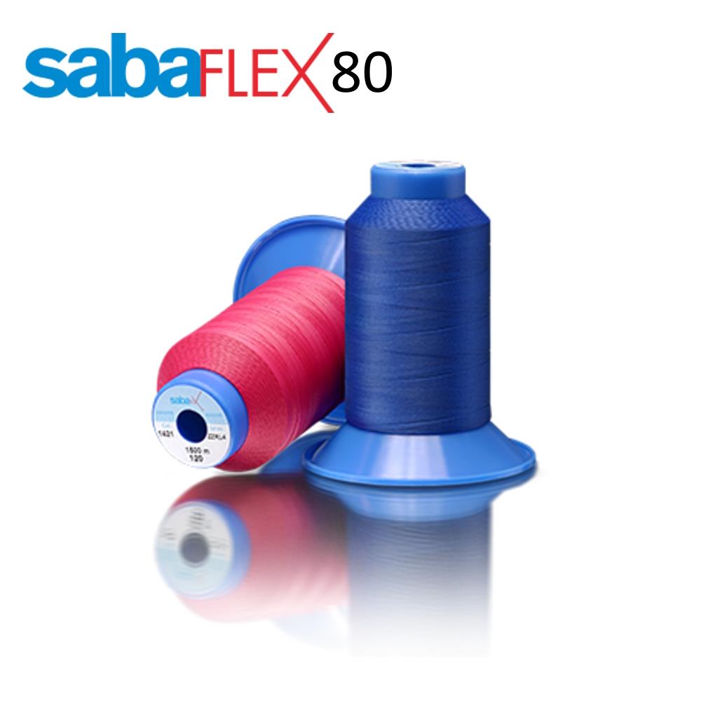 SabaFlex 80, 2.000 m (Tex 60), braun (0111), VE 1 Rolle(n), UVRollen 5, dehnbarer PPT Faden