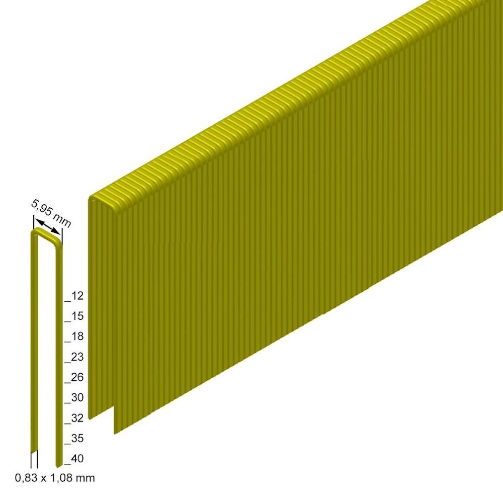 Prebena Heftklammern Typ ES, CNKHA - verzinkt, geharzt, VE 8 mill Prebena Heftklammern Typ ES, CNKHA - verzinkt, geharzt, VE 8 mill