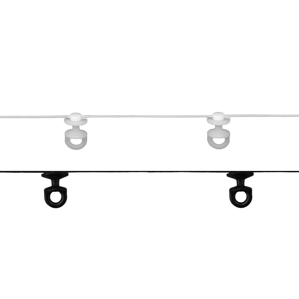 Kordel mit Drehgleiter, verschiedene Ausführungen, für Standard-Schienen, VE 1 lfm, 50 Spule