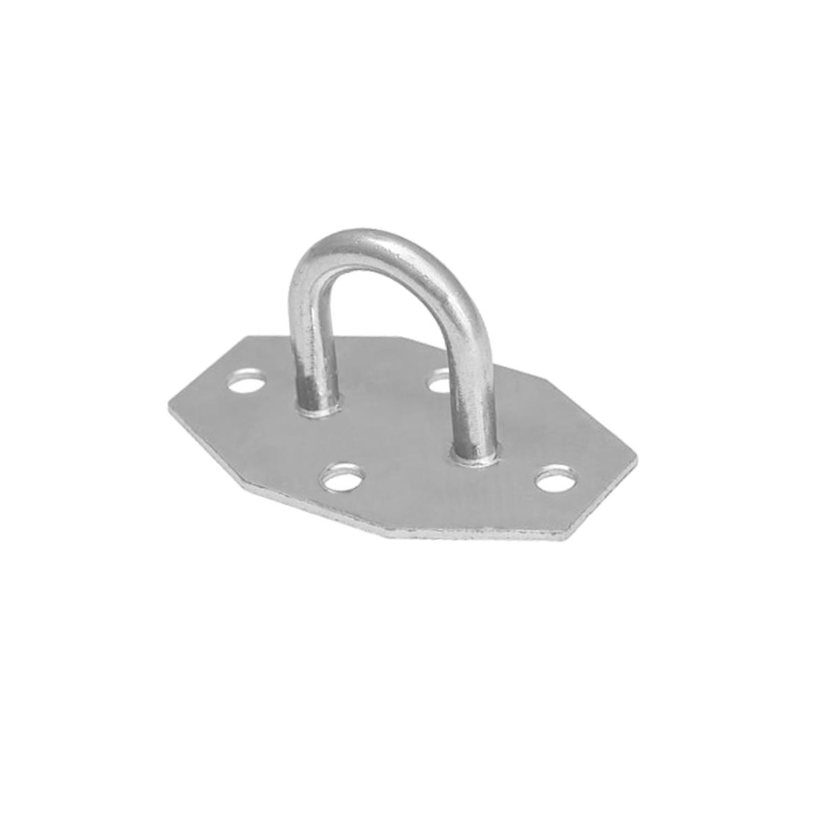 Bügelkrampe Achteck 42x22, für Schlitzösen 42x22 & Ösen 36 & 40, Riemenkrampe