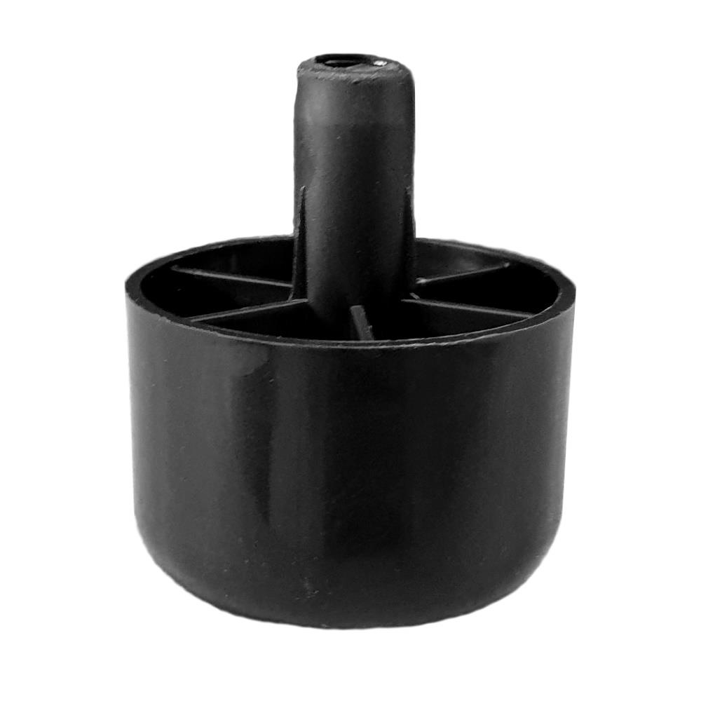 Bodengleiter mit Pin, Höhe 35 mm, D 50 mm, Pin für 13mm Bohrung, Gleitfüße, VE 1 Stück, UV 20
