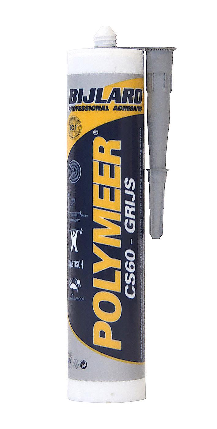Bijlard Polymer-Montagekleber CS 60, Kartusche 290 ml, grau, Construction Sealer 60