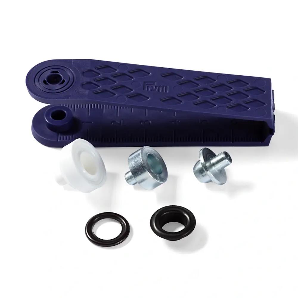 Ösen 4 mm brüniert (542409), im Set mit Werkzeug, VE 50 Ösen