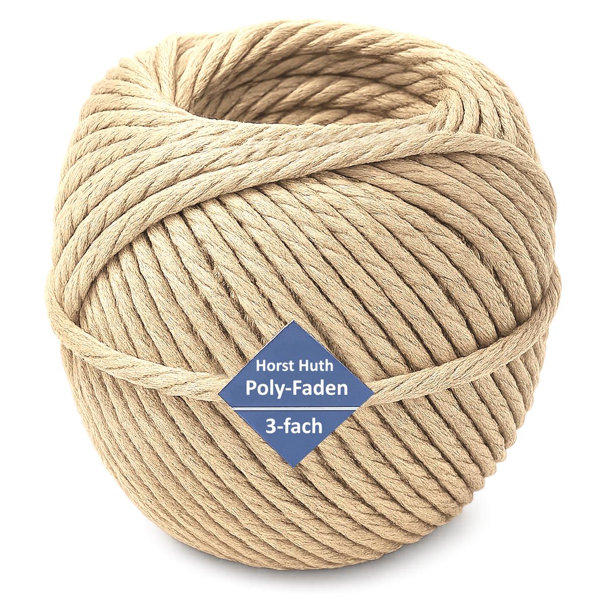 Schnürfaden 3-fach PP300 Spleitex, Knäuel 265g, natur, Poly-Faden, VE 1 Knäuel, UV 10 Stück