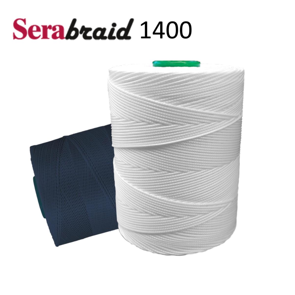 Serabraid 1400 T90 gewachst, 300m TEX 1200, Handnähfaden, Knopffaden, VE 1 Rolle, UV 6 Rollen