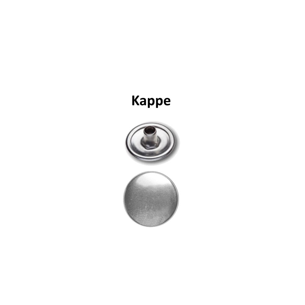 Druckknöpfe Oberteile Teil A-Kappe DKR, 24 MS W H 11D, ca. 1,5 cm Durchmesser, 100 Stück (6510106)