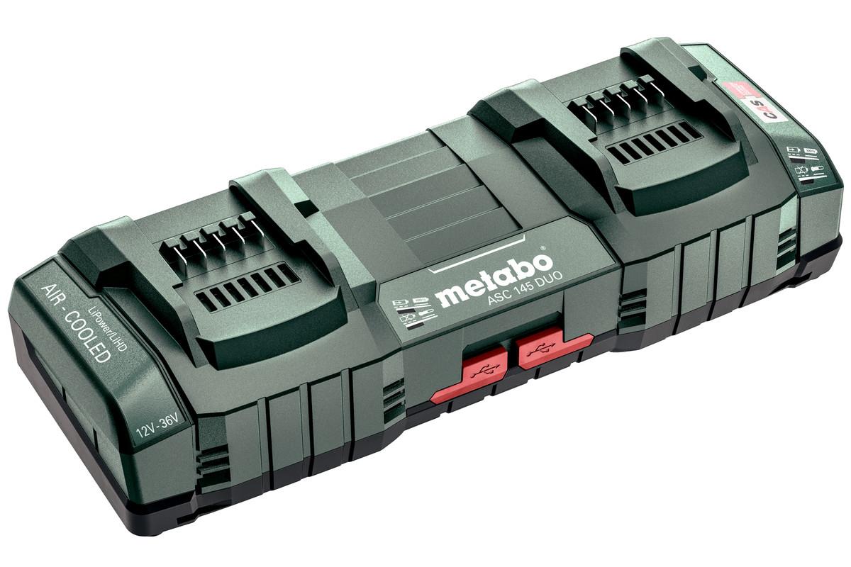 Metabo Akku-Schnellladegerät ASC 145 DUO,12-36 V, Doppelladestation