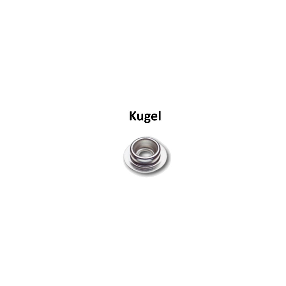 Druckknöpfe Unterteile Teil C-Kugel DKR, MS WB H 11D, 100 Stück (6510306)