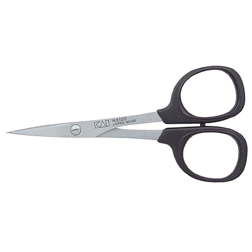 KAI Stickschere 4,0 Zoll N 5100, Länge 100 mm, schwarzer Kunststoffgriff