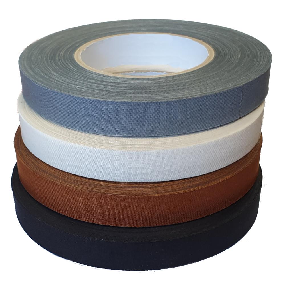 Stuhlklebeband, Rolle 50 m, 19 mm breit, verschiedene Farben, Zellwollgewebeband