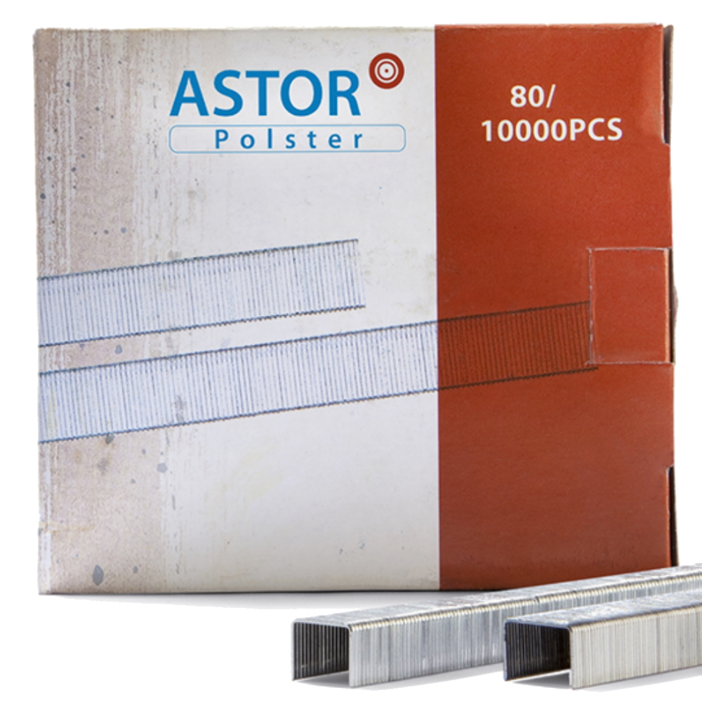 Astor Heftklammern 80/14, Typ A, 380, VE 10 mill, UV 12 Pakete