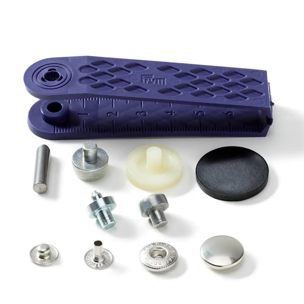 Druckknöpfe Anorak, 15 mm, vernickelt (390301), VE 10 Stück