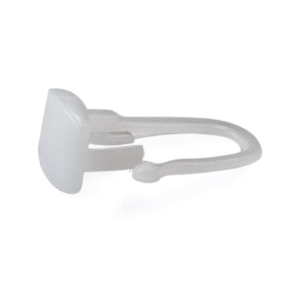 Falten-Gleiter eckig, 10 x 10 mm, 100 Stück, VE 1 Paket, Gleiterhaken, für Innenlaufschienen