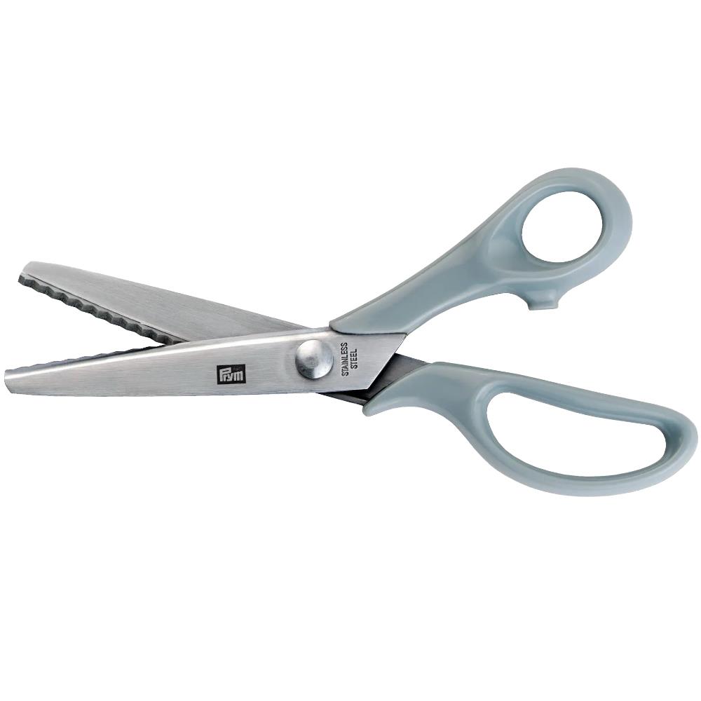 Prym UNIVERSAL Zackenschere 8 1/2 Zoll 22 cm, grauer Griff