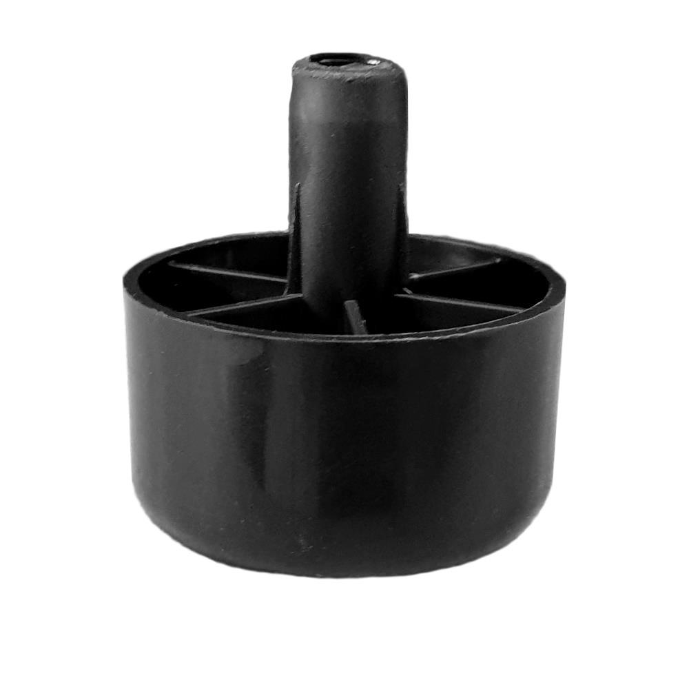 Bodengleiter mit Pin, Höhe 25 mm, D 46 mm, Pin für 13mm Bohrung, Gleitfüße, VE 1 Stück, UV 20