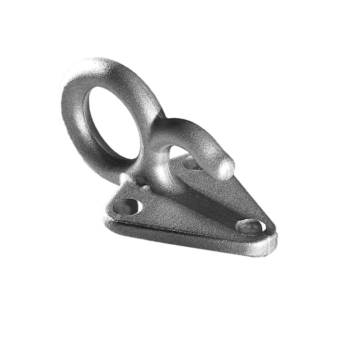 Planenhaken Dreiloch, Kombi mit Öse, Zink-Nickel, Länge 50mm, Breite 41mm, VE 100 Stück Planenhaken Dreiloch, Kombi mit Öse, Zink-Nickel, Länge 50mm, Breite 41mm, VE 100 Stück
