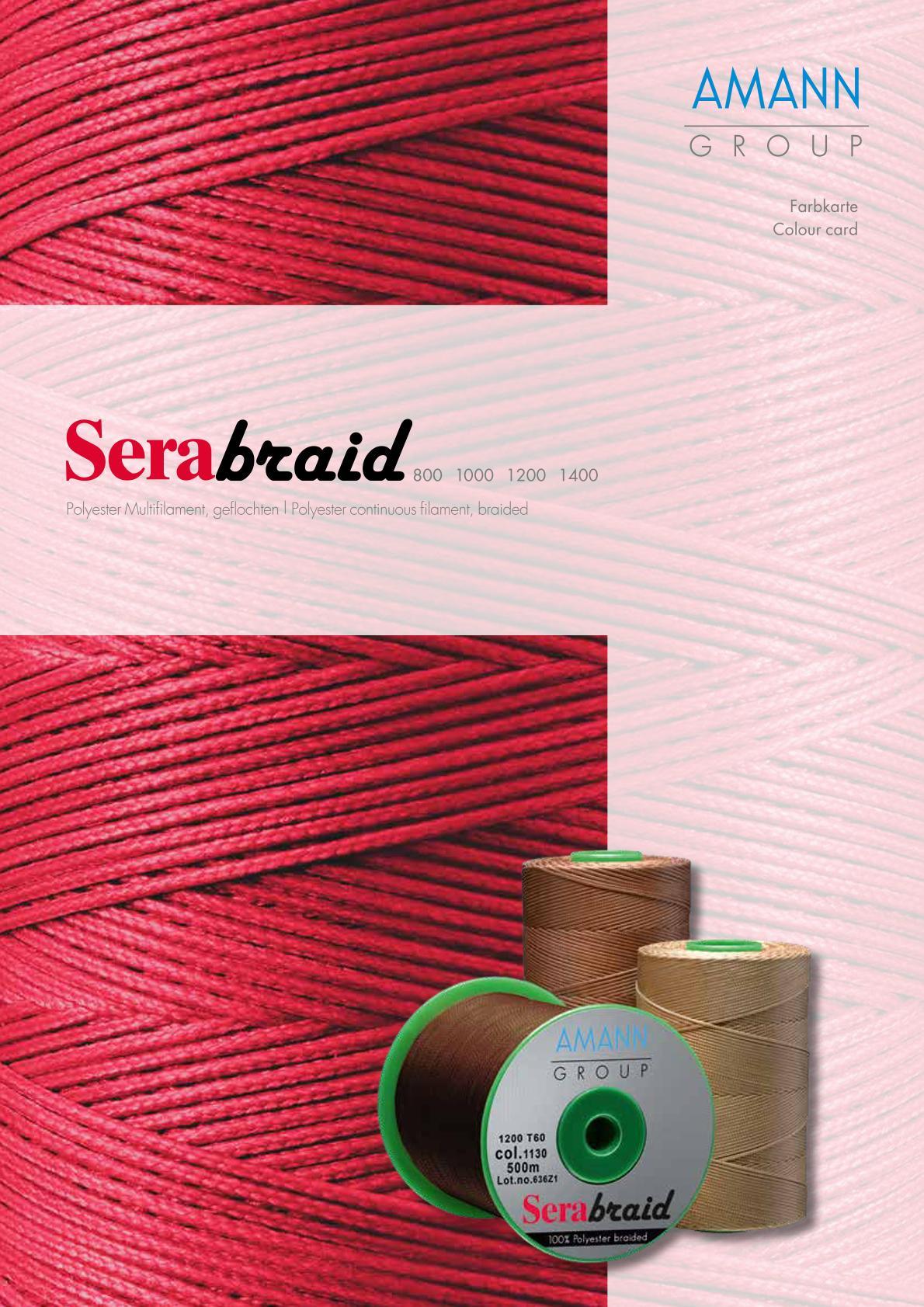 Amann Farbkarte, Garn Serabraid
