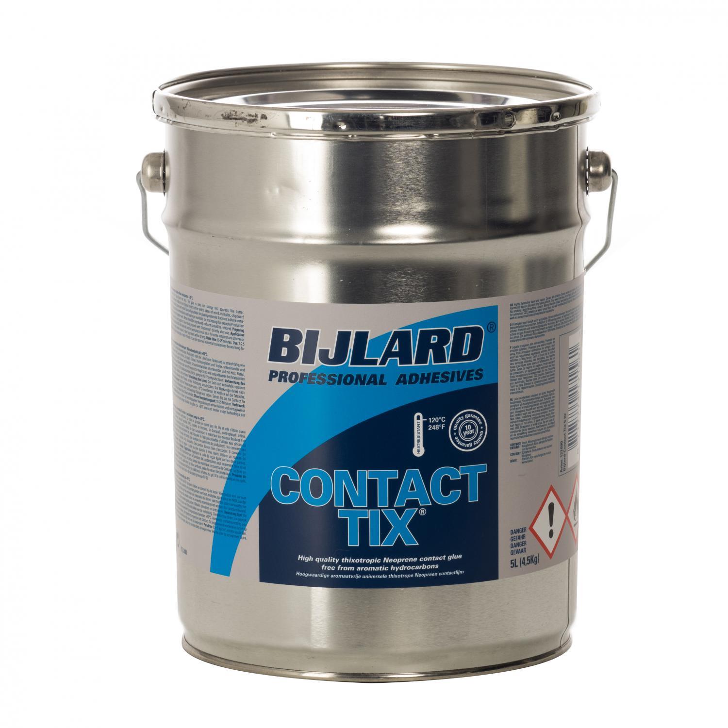 Bijlard Contact Tix,  Dose 5 Liter, Farbe: gelb, streichfähiger Neopren Kontaktkleber