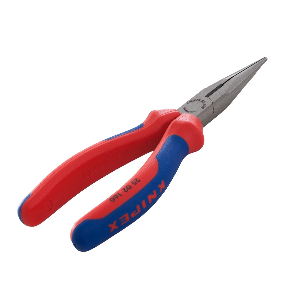Knipex Flachrundzange mit Schneide, 160 mm lang