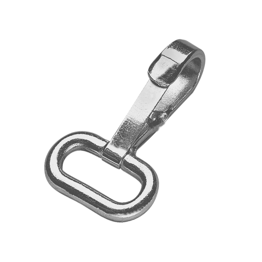 Karabinerhaken für Gurtbänder, Breite 16mm, verzinkt, Länge 54mm, VE 100 Stück (04.4216.01-100)