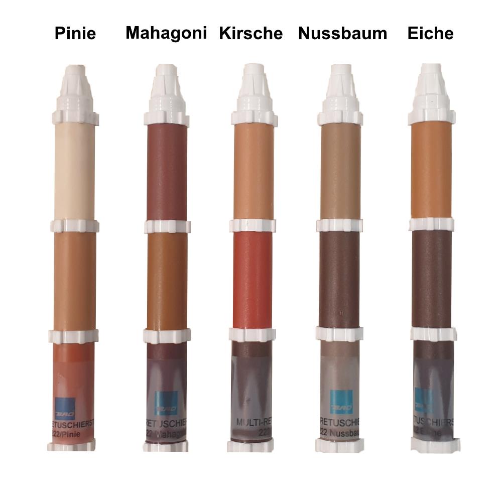 BAO-MULTI-Retuschierstift 222, 3 Farbstufen je Stift, Farbe: diverse Farben