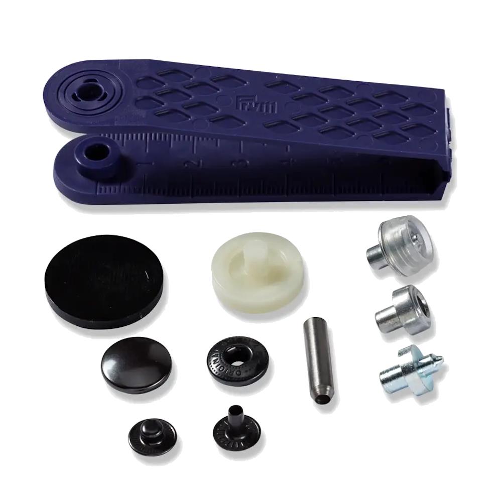 Druckknöpfe Anorak, 15 mm, brüniert (390302), VE 10 Stück