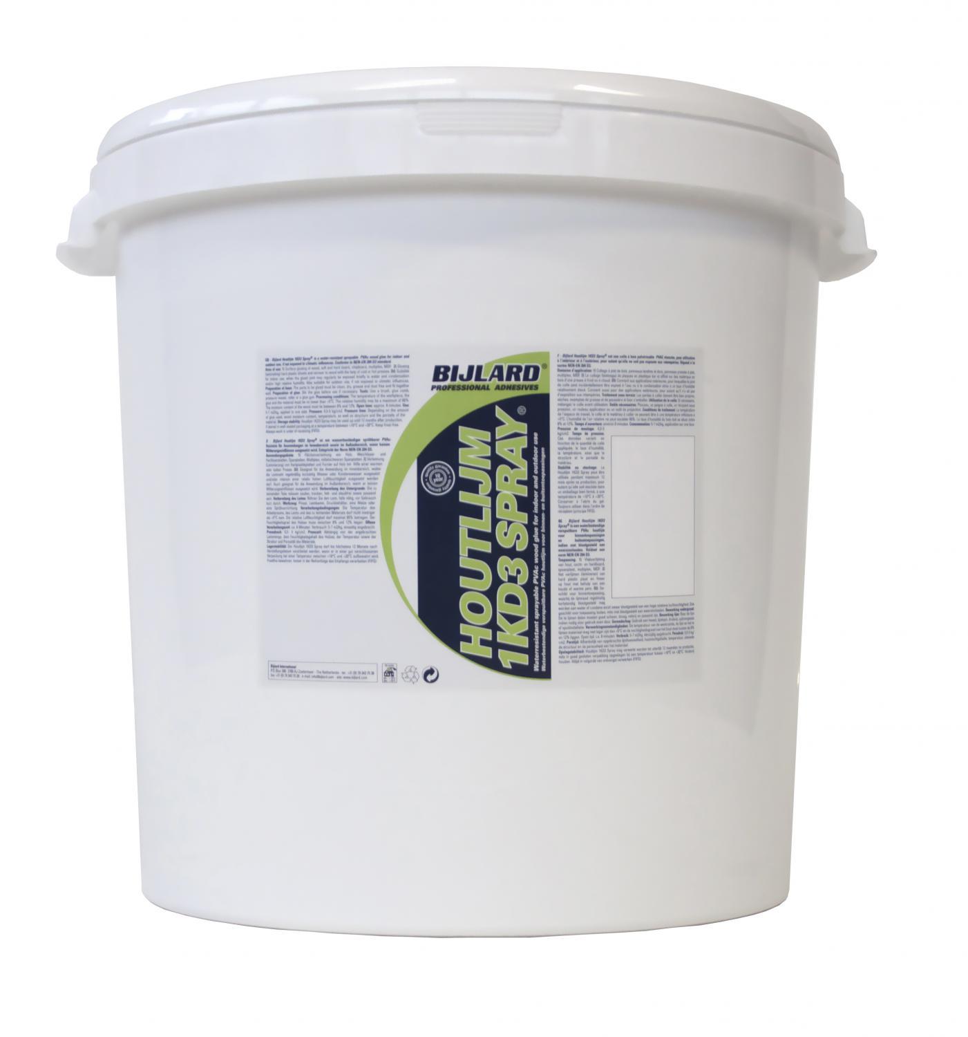 Bijlard Holzleim 1KD3 Spritzbar, 25 kg, weiß