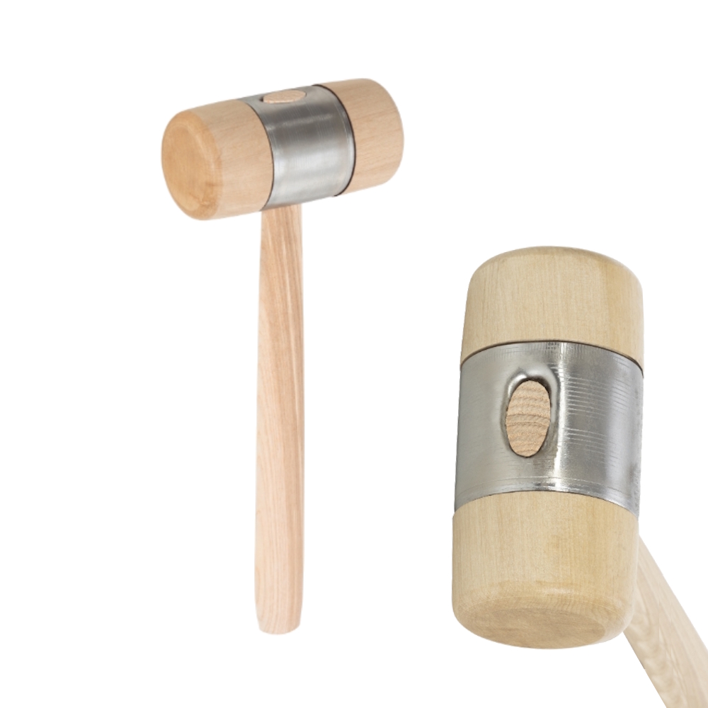 PICARD Profi-Holzhammer 80 mm, Holzstiel und Metallmantel