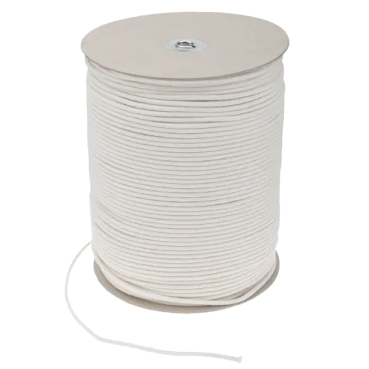 Makramee, geflochtene Baumwoll-Rundschnur, 4mm, weiß, Rolle(n) 400 m, hochwertige Zugkordel, Baumwollkeder, Watteschnur