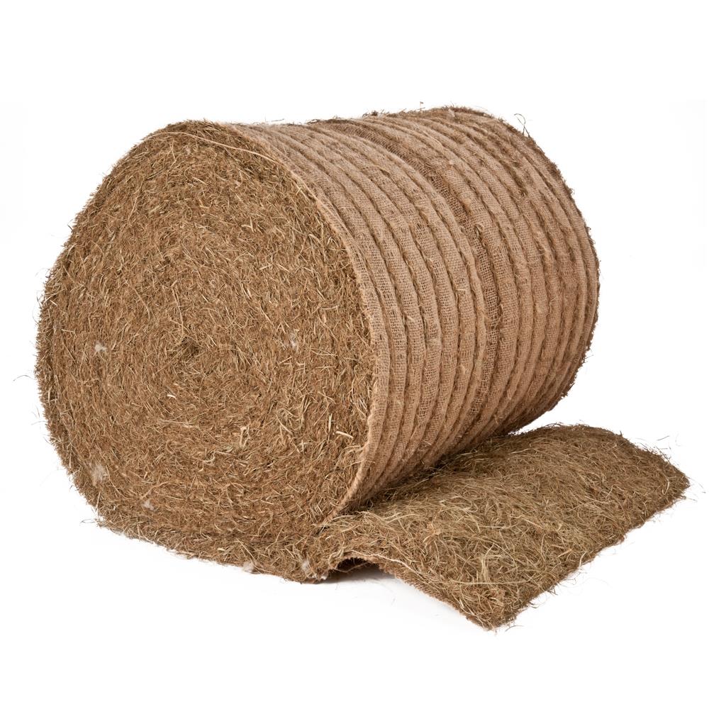 Schnellpolstermatte Palmfaser, 80 cm breit, Rolle 10m, Palmfaser/Afrique auf Jute