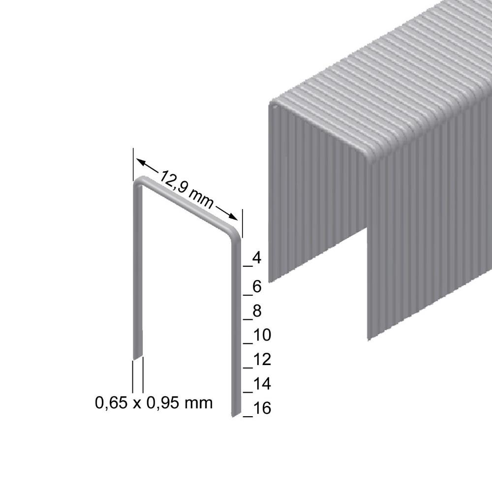 Prebena Heftklammern Typ A 10 mm, CRF - rostfrei (Typ 380/80), VE 8 mill, UV 18 Paket(e)