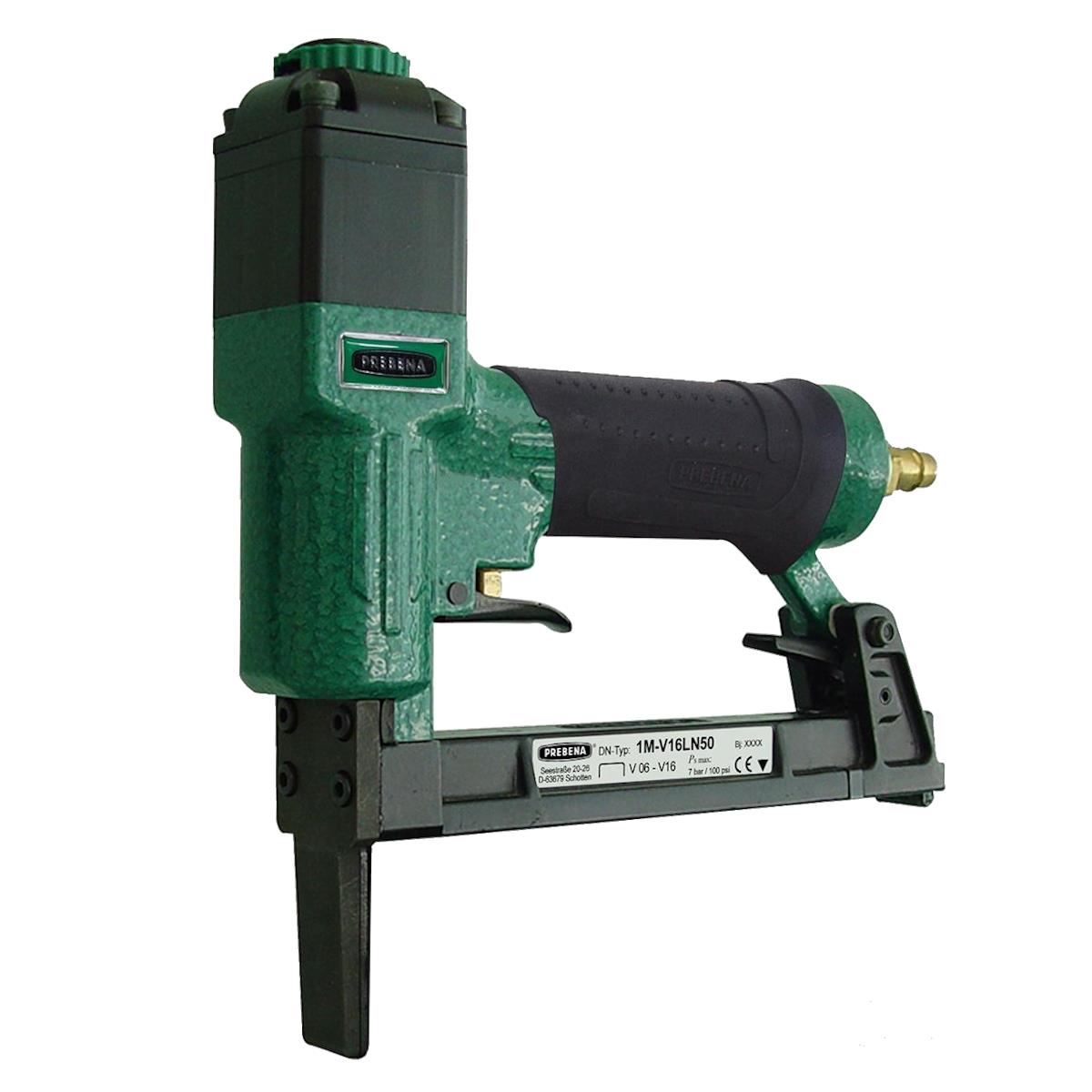 Prebena Heftpistole 1M-V16LN50, Typ V 71, lange Nase, Druckluftacker/Druckluftnagler, VE 1 Stück