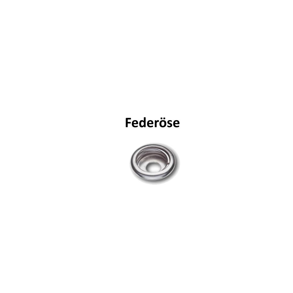 Druckknöpfe Oberteile Teil B-Federöse DKR, MS WB H 11D, 100 Stück (6510206)