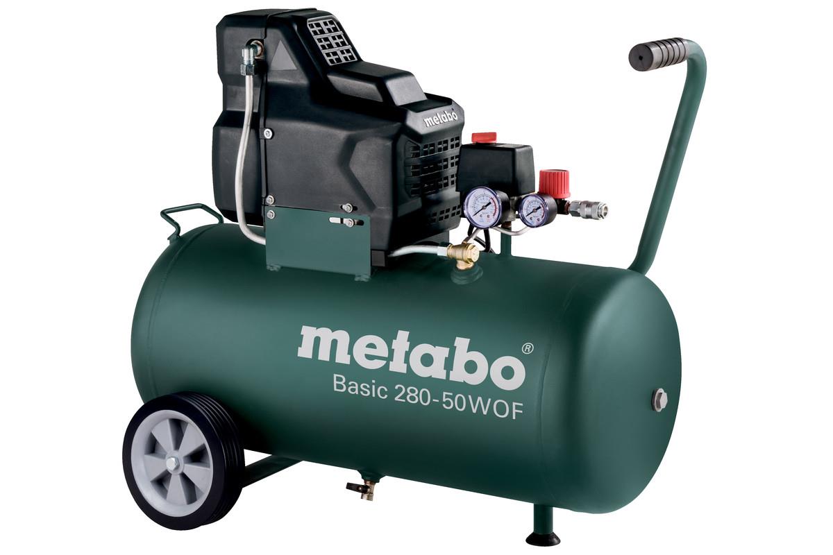 Metabo Kompressor BASIC 280-50 W OF, 280 l/min, 50 Liter, 8 bar