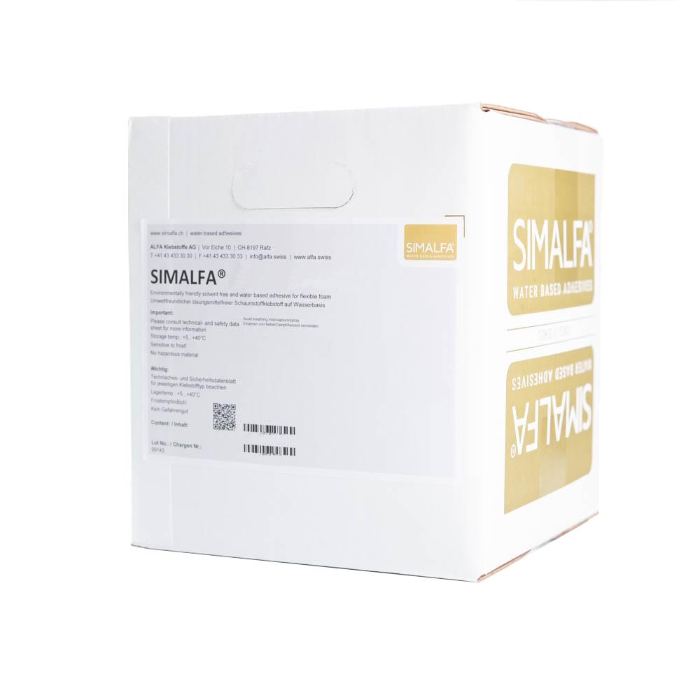 Simalfa Packaging Simalfa 3098 Dispersionskleber, Outdoor 20 kg, rot, wasserbeständig ...