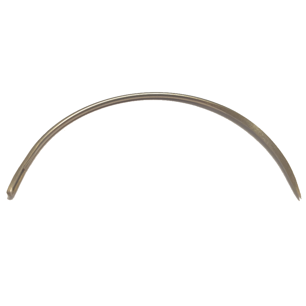 Ledernadel, gebogen, Dreikantspitze 85 mm (903-85), Garniernadel, VE 1 Stück, UV Brief 12 Stück