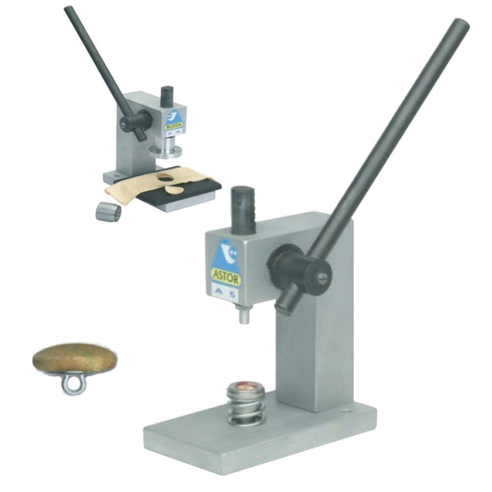 Starter-Kit, Astor A 5 Knopfmaschine Komplett-Set mit Knopfteilen, zum Knopf-Überziehen und Stanzen