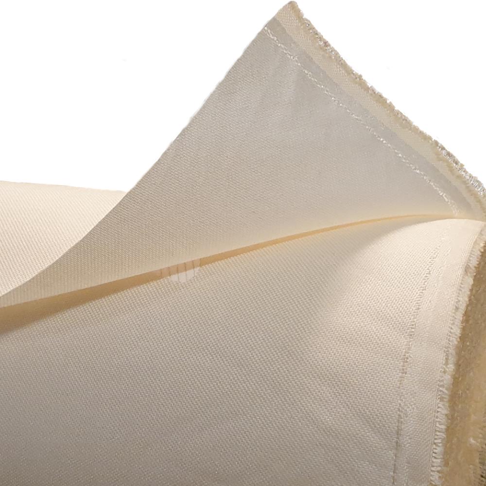 Matratzendrell-Stoff, Breite 235 cm, 250 g/m2, hell-beige, ohne Wattierung, VE 5 lfm, Rolle 30m