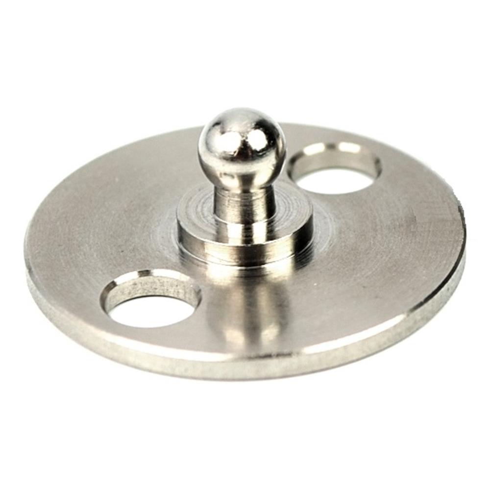 LOXX runde Kugelplatte zum Verschrauben, 24mm, Edelstahl, VE 1 Stück, UV 100 Stück