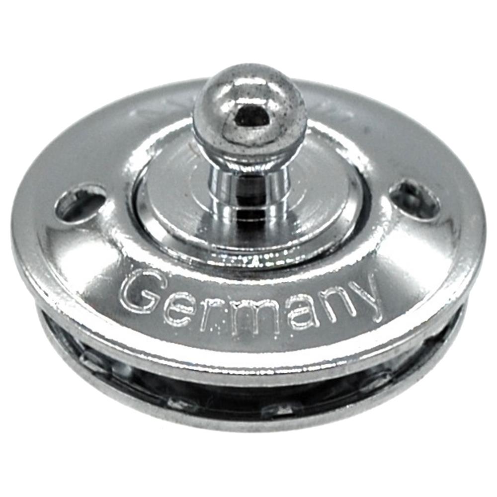 LOXX Unterteil, Stoffschraube, Messing verchromt, VE 1 Stück, UV 100 Stück